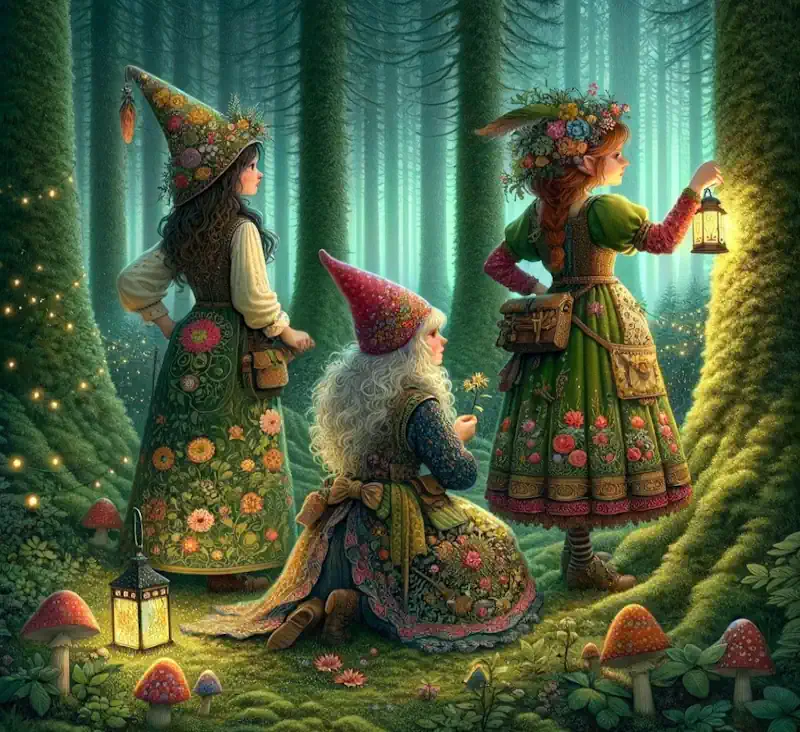 Three Female Gnomes