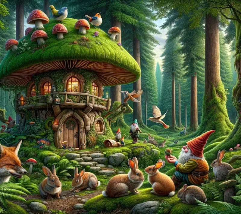 Gnomes with the Woodland Animals